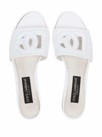 DOLCE & GABBANA Dolce & Gabbana Women Leather Sandals With Dg Logo