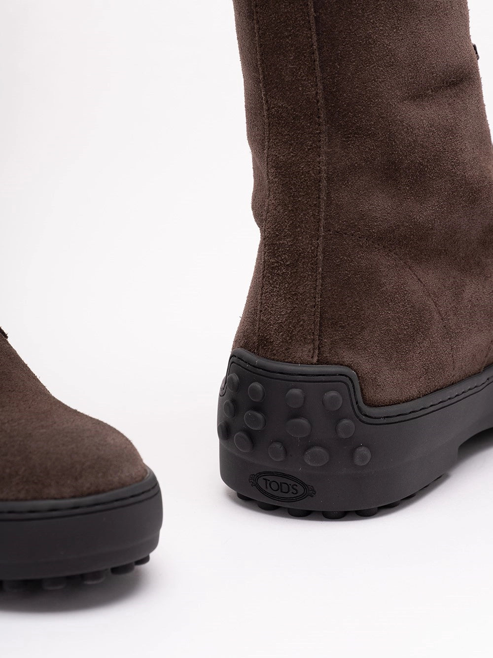 Tod's Women Winter Gommino Ankle Boots In Suede Leather