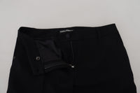 Dolce & Gabbana Black Tapered Women Wool Women's Pants
