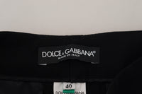 Dolce & Gabbana Black Tapered Women Wool Women's Pants
