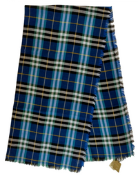 Burberry Canyan Blue Castleford Check Light Weight Large Scarf Shawl Blue