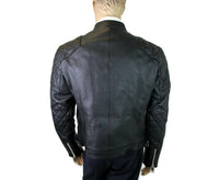Burberry Men's Black Leather Diamond Quilted Biker Jacket (50 EU / 40 US)