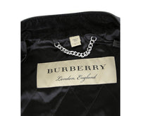 Burberry Men's Black Leather Diamond Quilted Biker Jacket (50 EU / 40 US)