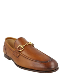 Gucci Gucci Mens Jordaan Leather Loafers