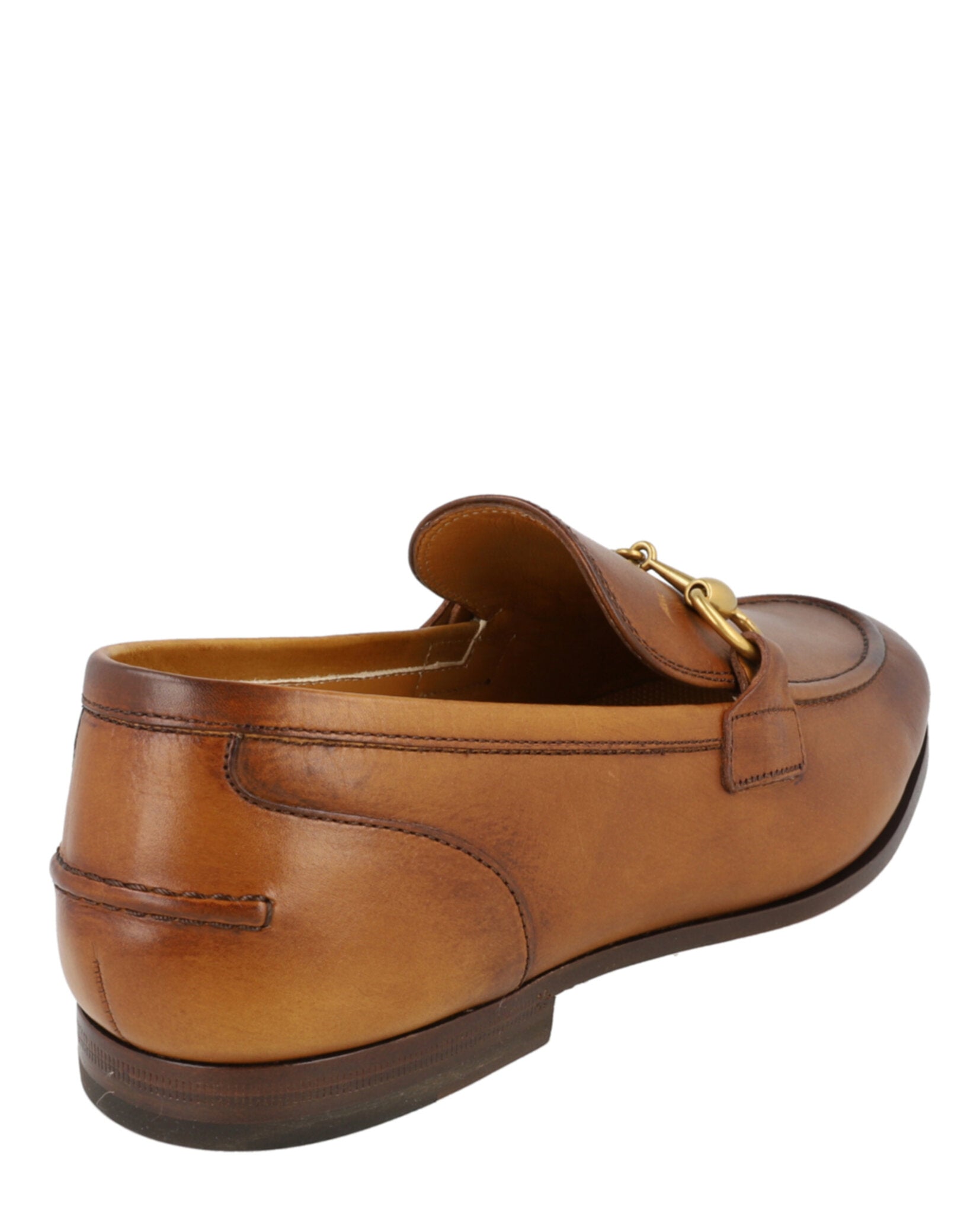 Gucci Gucci Mens Jordaan Leather Loafers