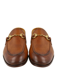 Gucci Gucci Mens Jordaan Leather Loafers