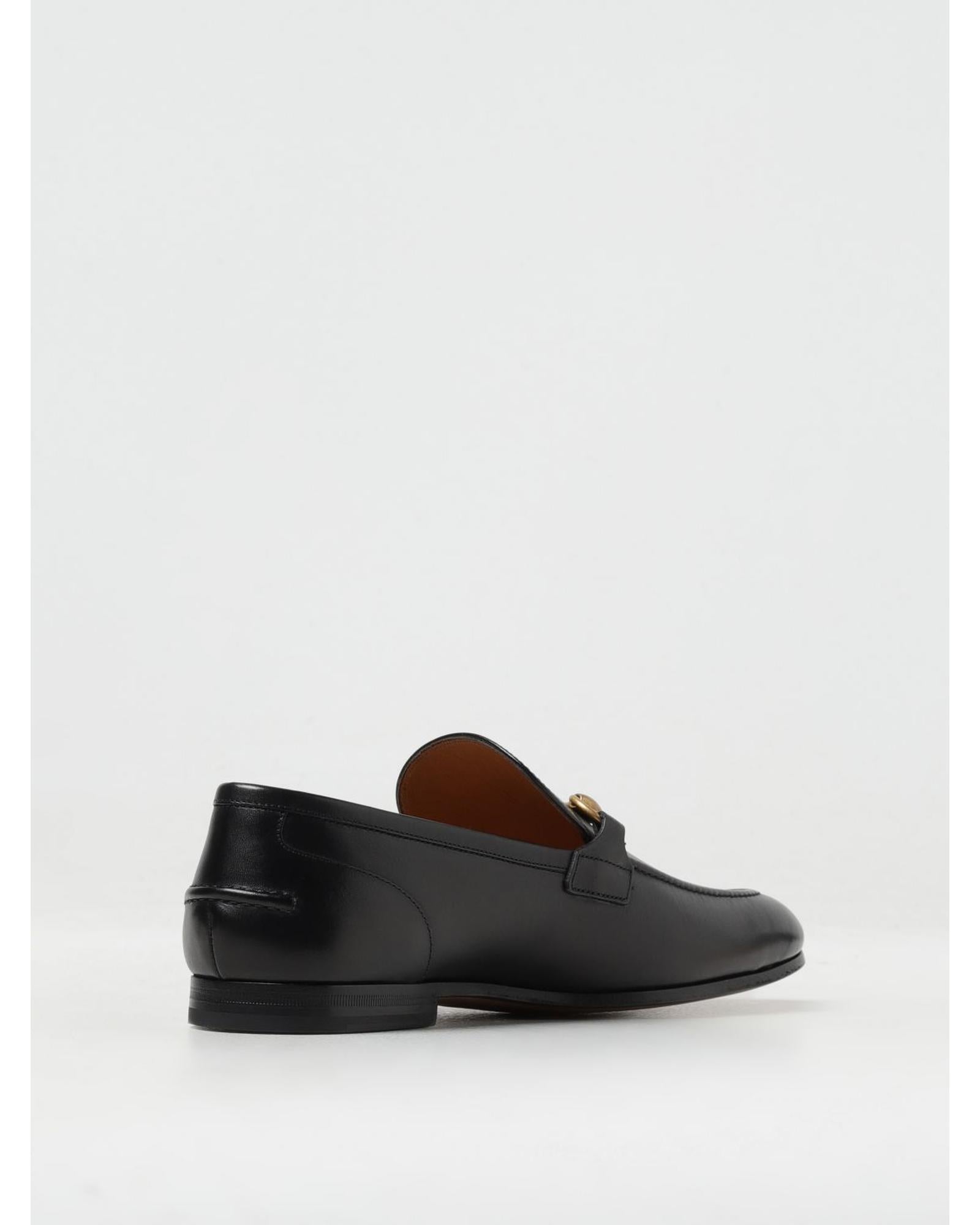 Gucci Horsebit Loafer Leather Casual Men Black