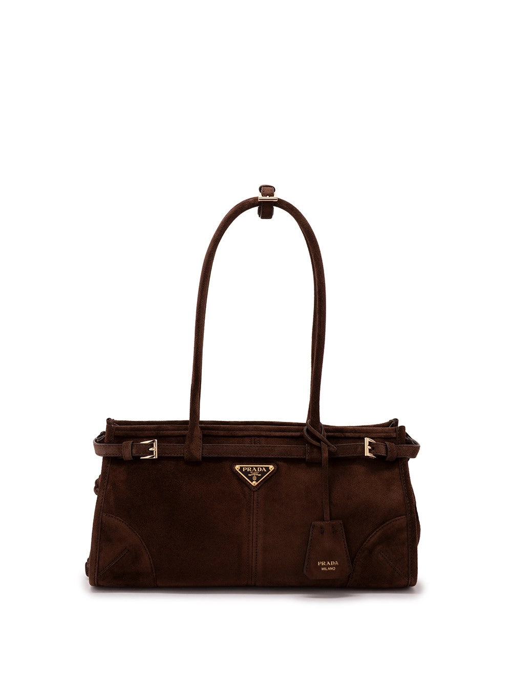 Prada Women Prada Bonnie Medium Suede Bag