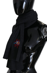 Dolce & Gabbana Dolce & Gabbana Black Sacred Heart #DGLovesLondon Wrap Women's Scarf