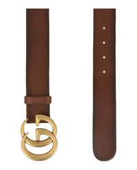 Gucci Gucci Womens GG Marmont Wide Belt