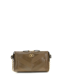 Valentino Garavani Women Small Panthea Chevron Nappa Shoulder Bag