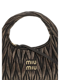 Miu Miu Women Wander Handbag In Quilted Leather