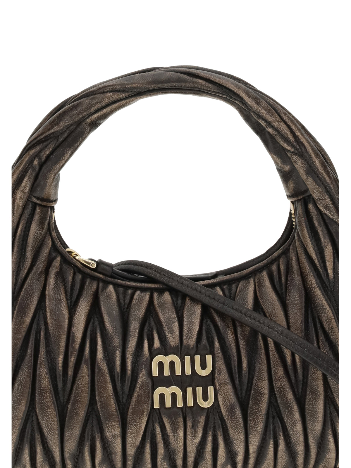 Miu Miu Women Wander Handbag In Quilted Leather