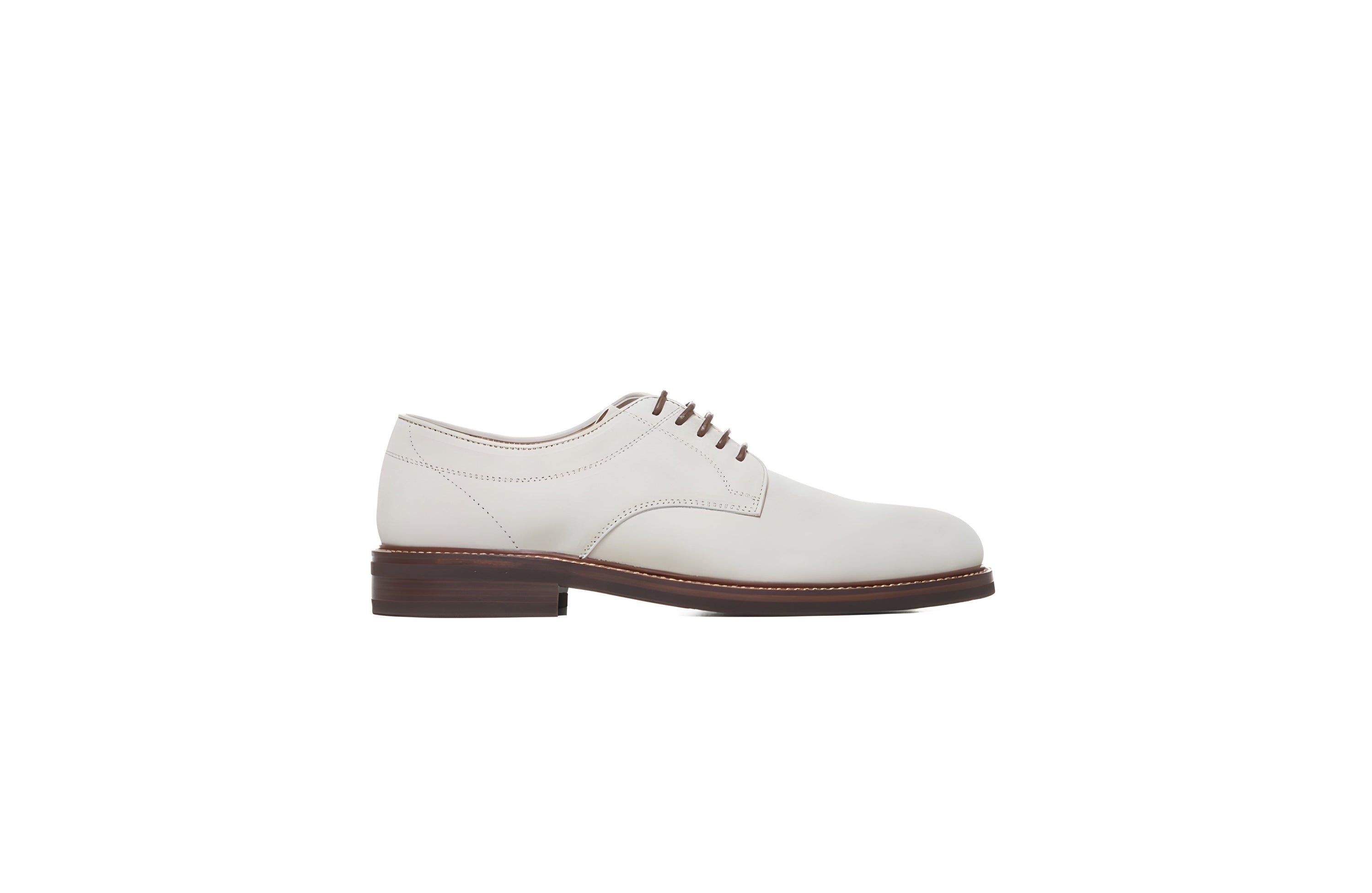 BRUNELLO CUCINELLI MENS SHOES WITH LACES IN WHITE