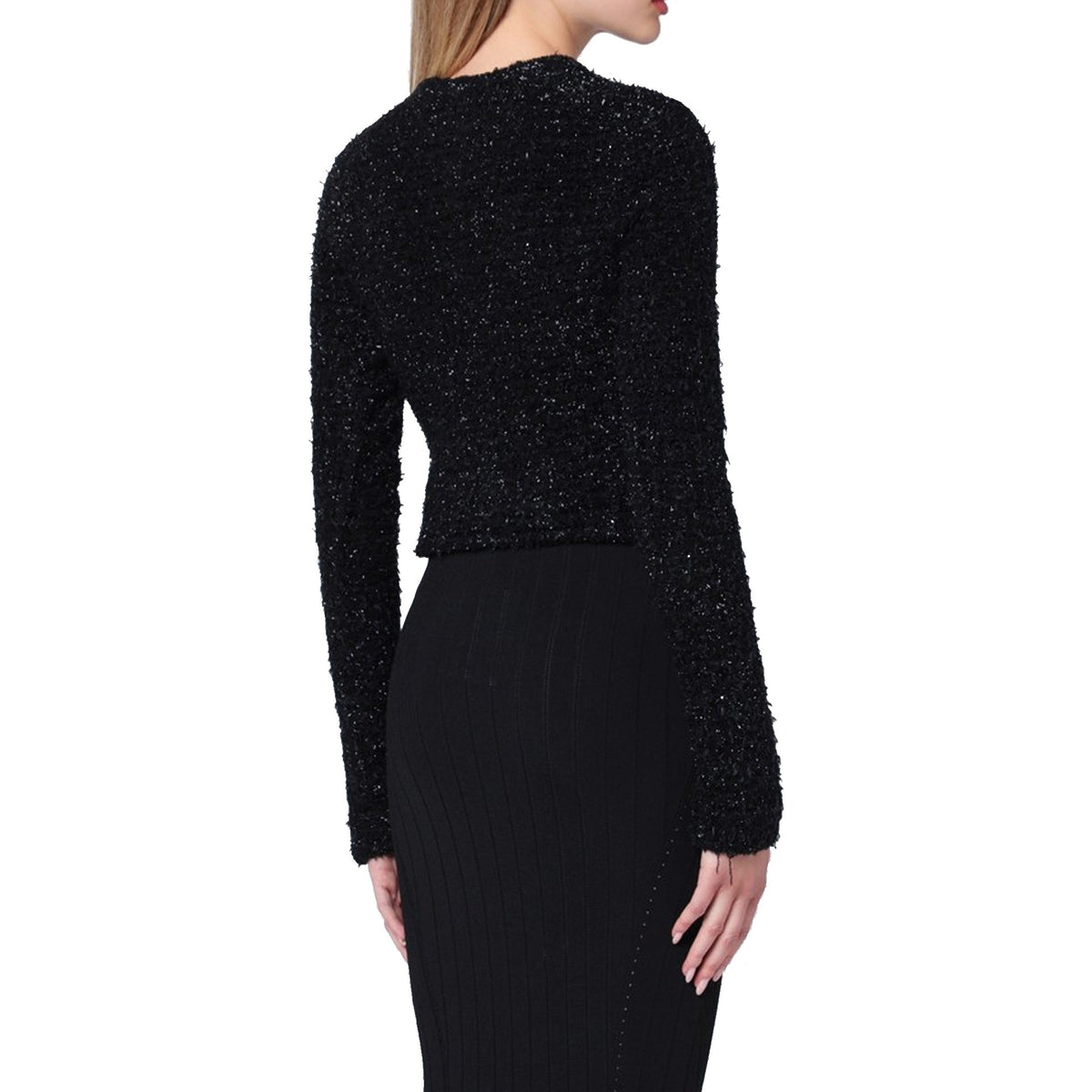 Balenciaga Balenciaga Crop Boucle Cardigan Women