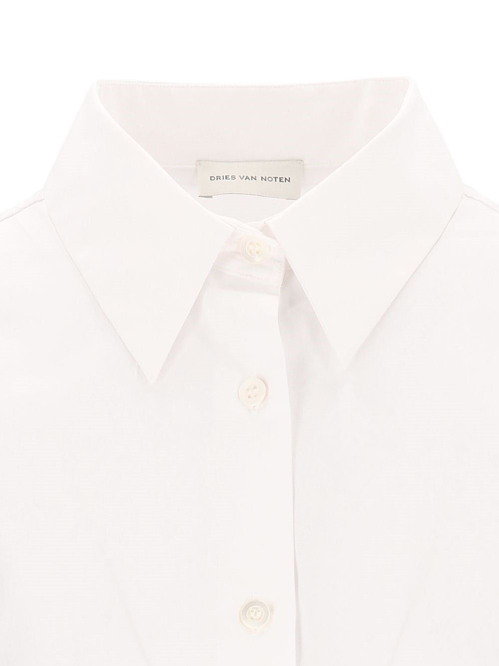 Dries Van Noten Women Embroidered Cotton Poplin Shirt