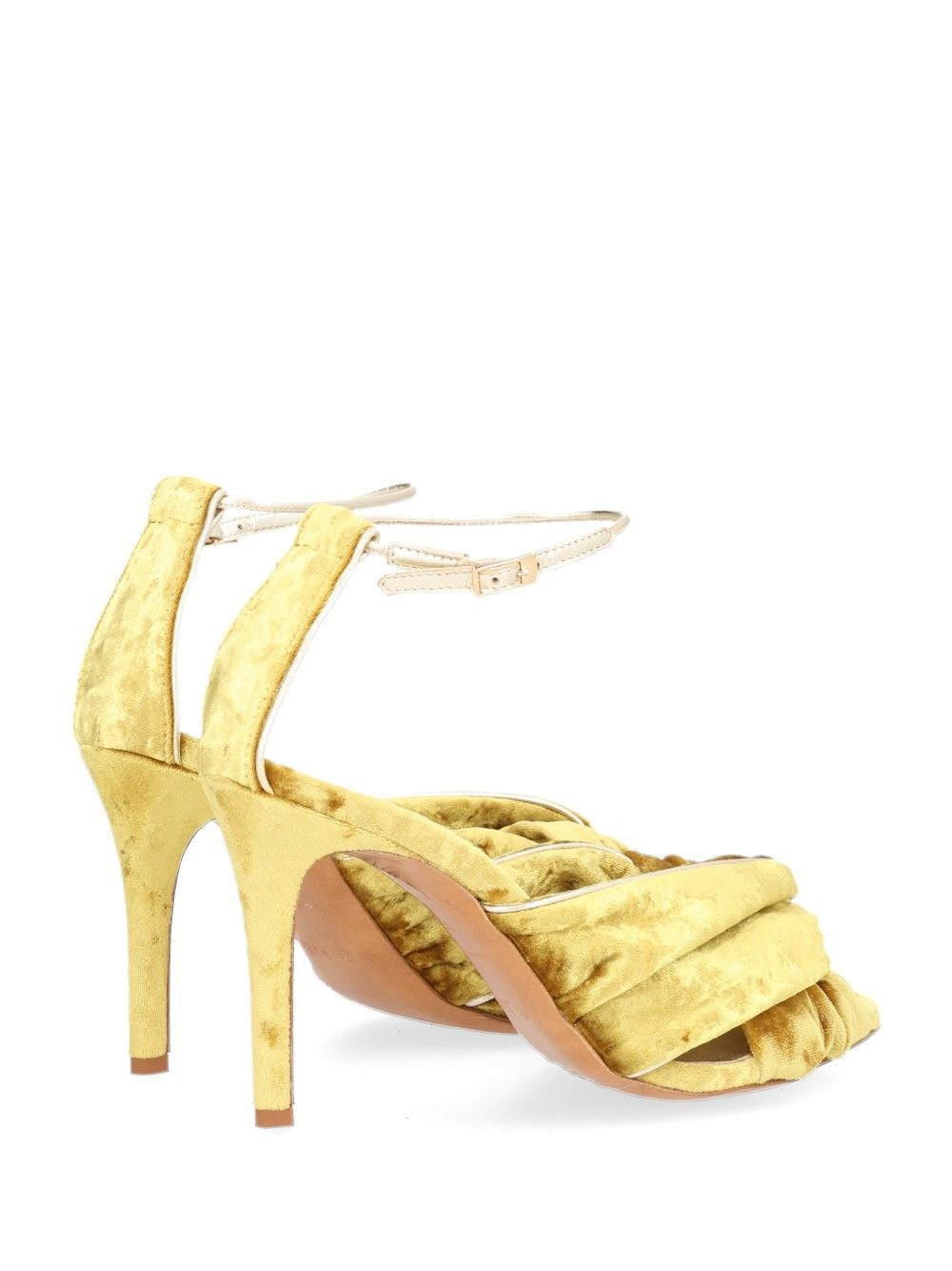 Forte_Forte Women Heliodore High Heel Velvet Crossover Sandal