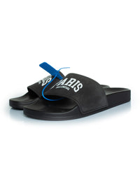 Balenciaga Paris Slides Sandals Women Black | Black Flats 39 black | black