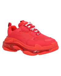 Balenciaga Track Sneaker Clear Sole Chunky Men Red | Red