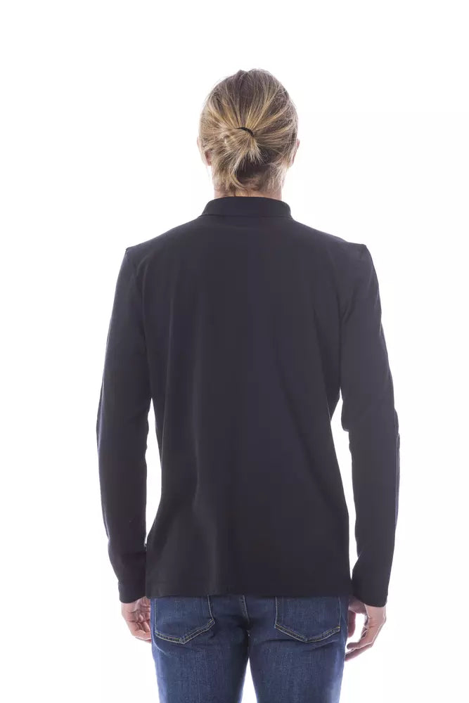 Verri Black Cotton Men Polo Men's Shirt