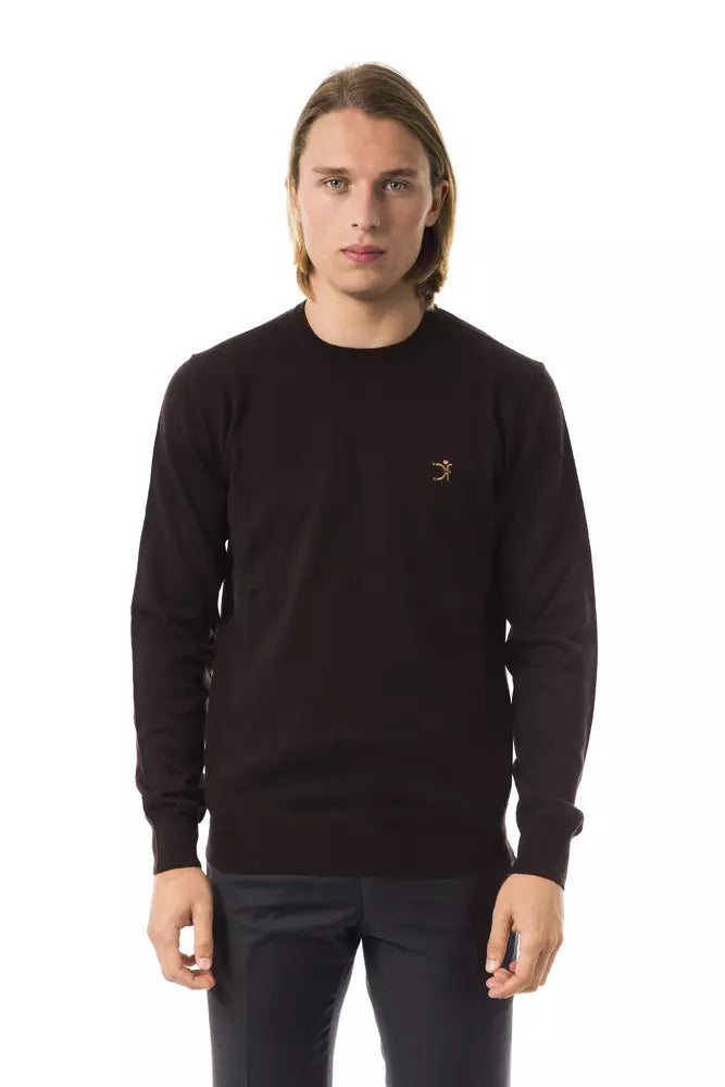 Uominitaliani Brown Merino Men Men's Sweater