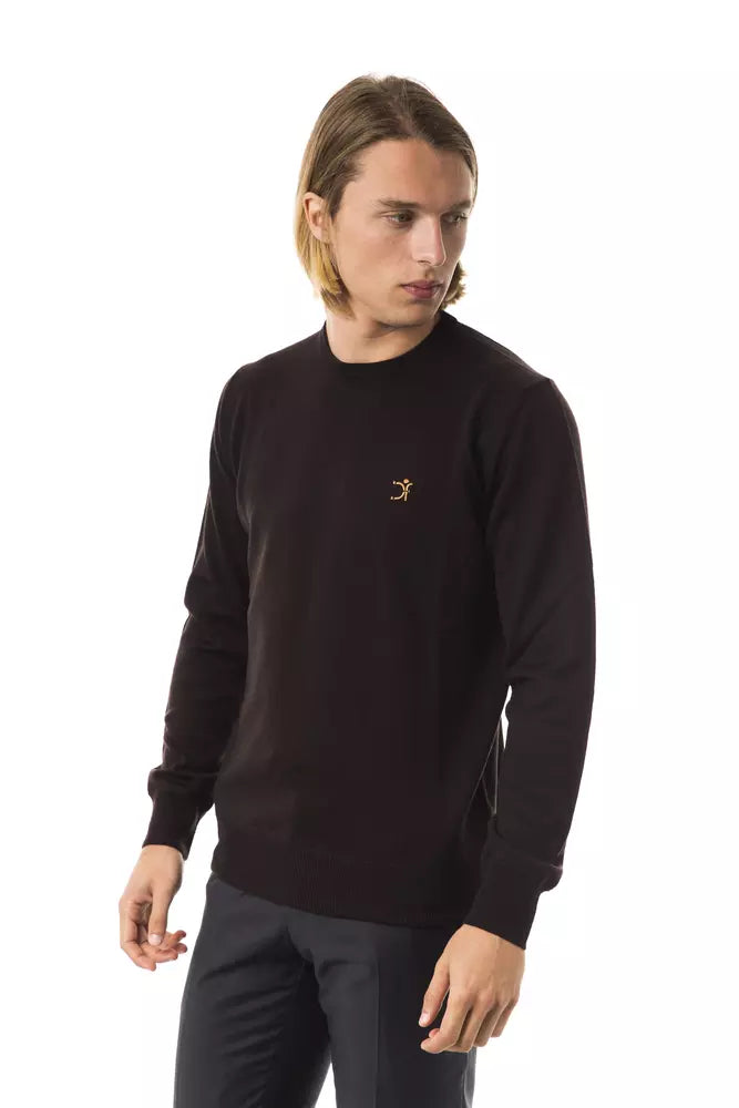 Uominitaliani Brown Merino Men Men's Sweater