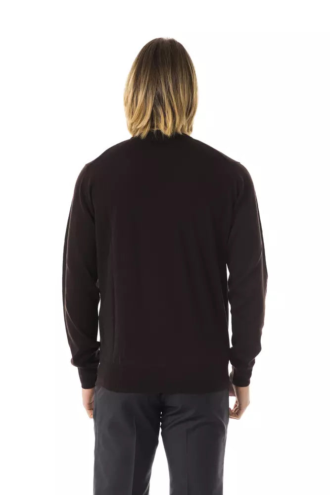 Uominitaliani Brown Merino Men Men's Sweater