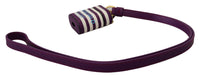 Dolce & Gabbana Dolce & Gabbana Purple Leather Strap Gold Metal Logo Airpods Women's Case