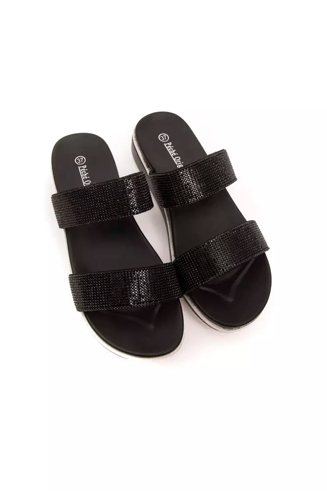 Péché Originel Black Textile Women Women's Sandal