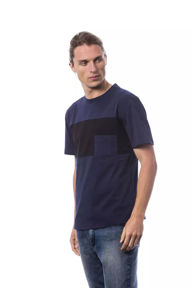 Verri Blue Cotton Men Men's T-Shirt