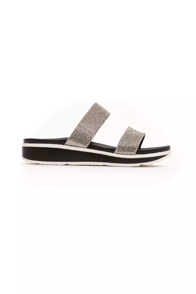 Péché Originel Silver Textile Women Women's Sandal