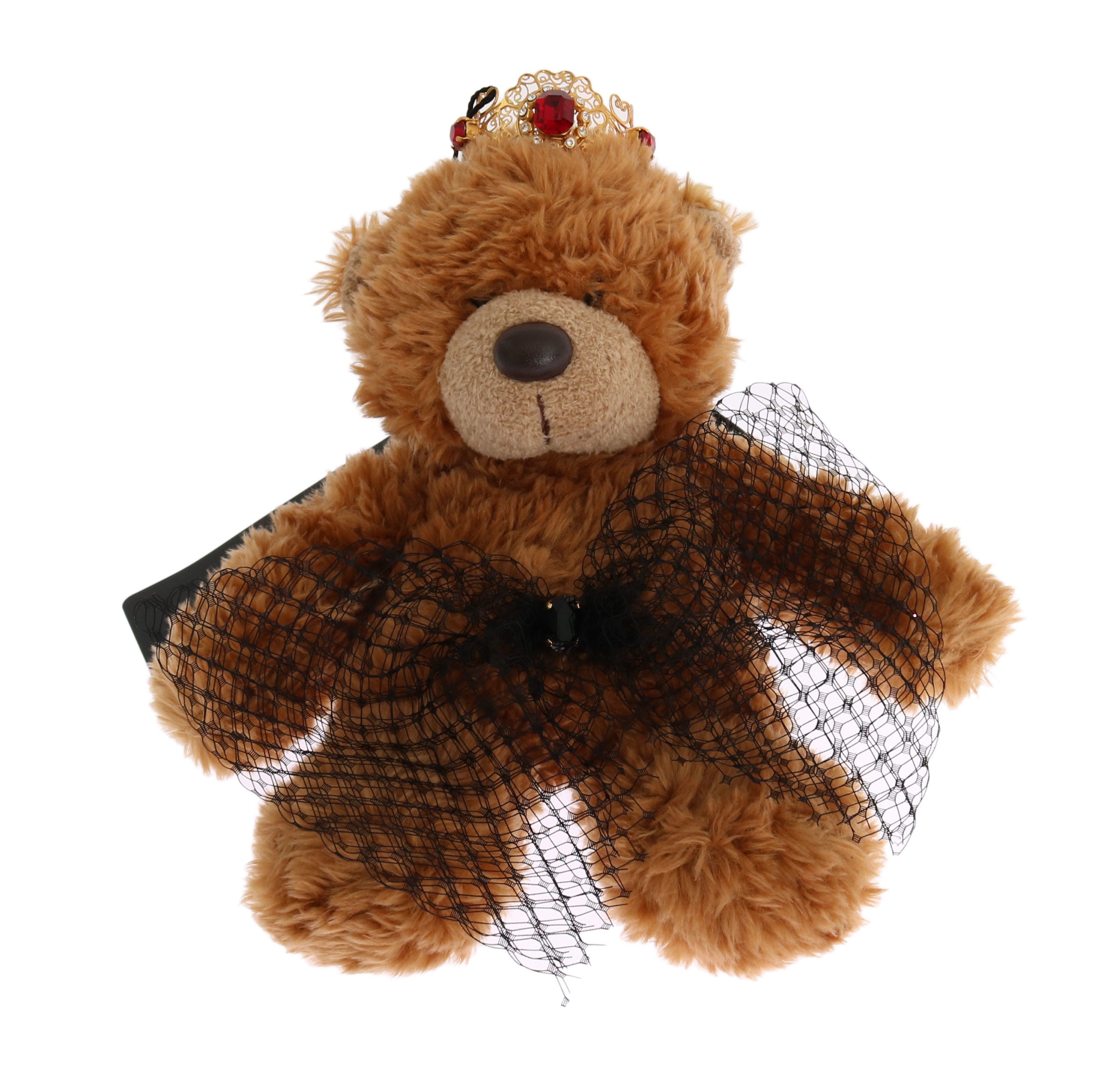 Dolce & Gabbana Dolce & Gabbana Teddy Bear Gold Crystal  Crown Tiara Diadem Hair Women's Band