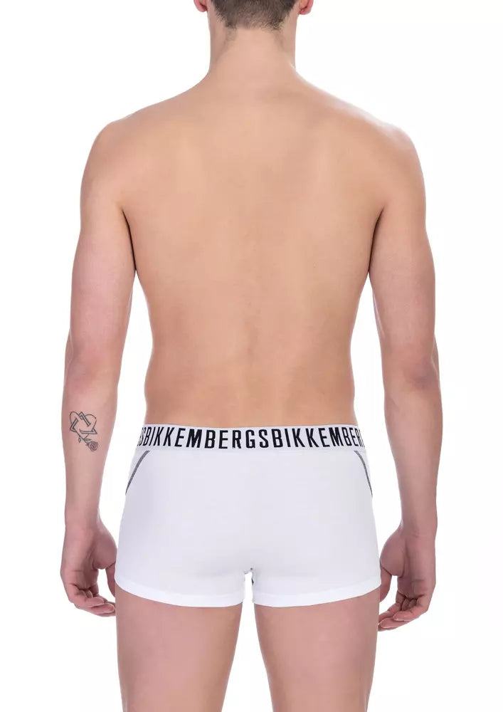 Bikkembergs White Cotton Men Men's Trunk