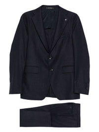 Tagliatore Men Vesuvio Pinstriped Single-Breasted Suit