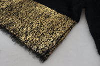 Dolce & Gabbana Black Gold Turtleneck Mohair Pullover Mens Men's Sweater