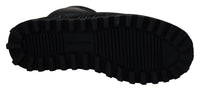 Dolce & Gabbana Black Boots Padded Mid Calf Winter Men's Shoes