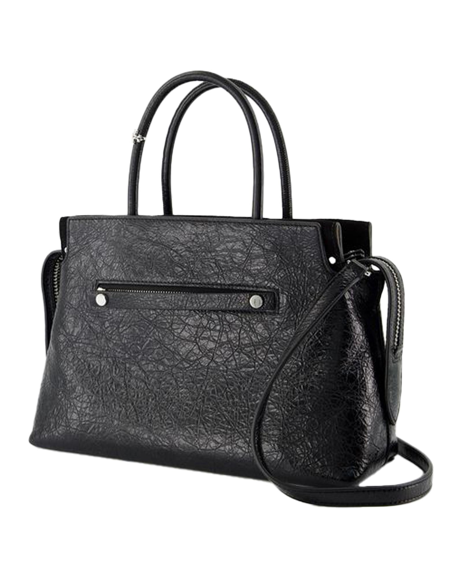 Tory Burch Leather TopHandle Satchel Women Black | Black Handbags