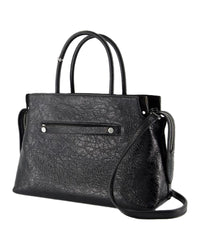 Tory Burch Leather TopHandle Satchel Women Black | Black Handbags