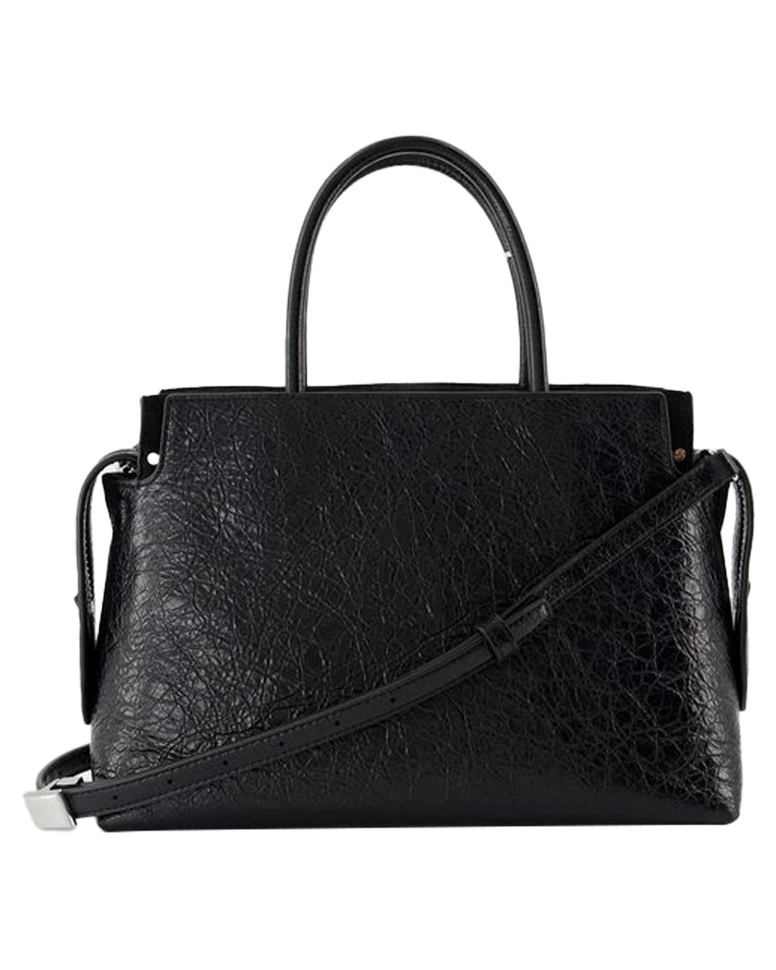 Tory Burch Leather TopHandle Satchel Women Black | Black Handbags