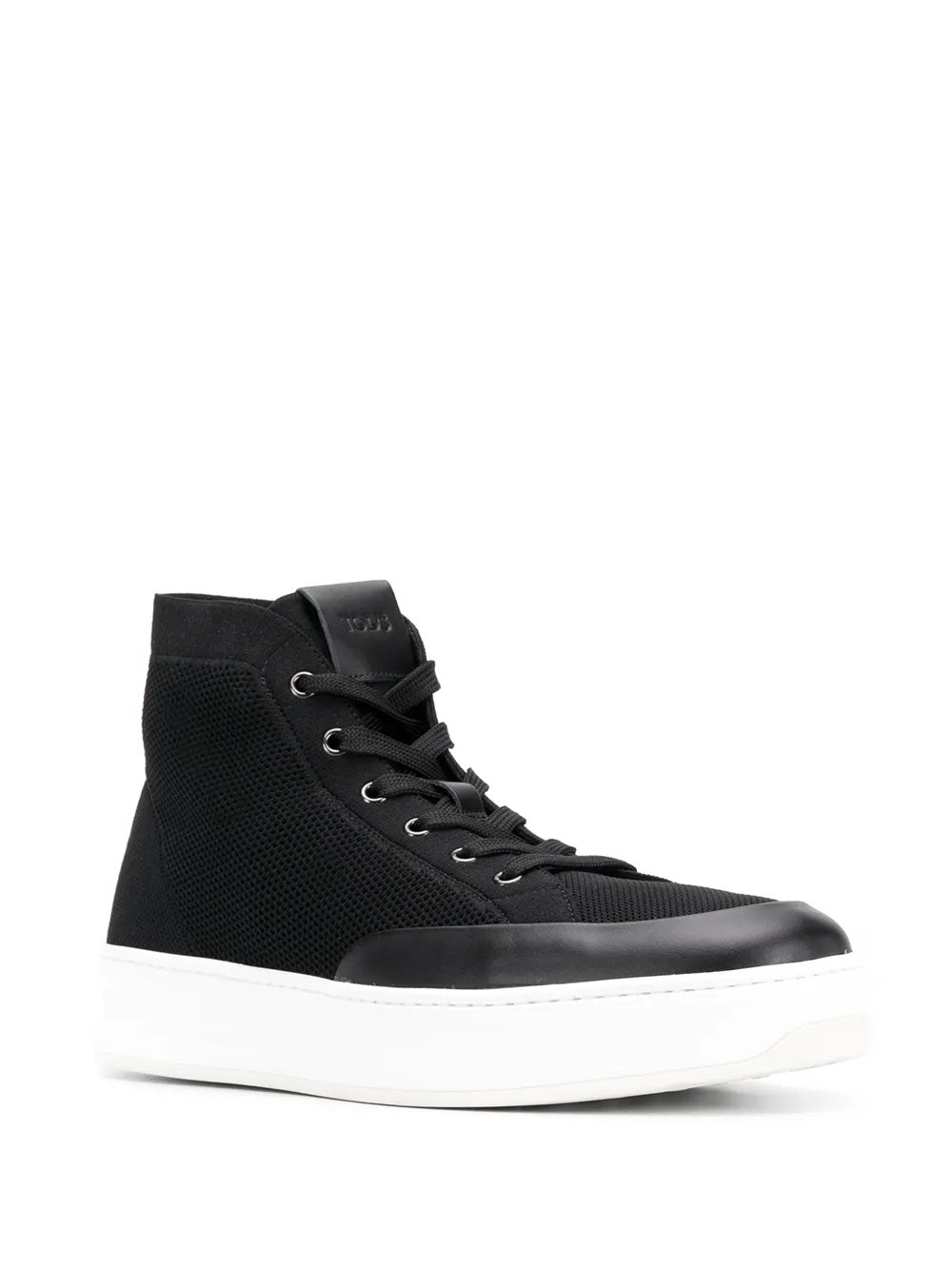 Tods Tod's Mesh and Leather Lace-Up High-Top Sneakers