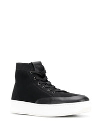 Tods Tod's Mesh and Leather Lace-Up High-Top Sneakers