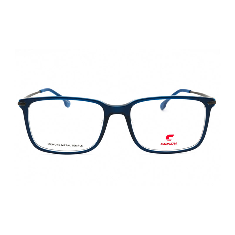 Carrera Eyeglasses Square Full Rim, Blue Frame and Clear Demo Lenses Lens CARRERA88970PJP00