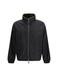 Fendi Men Ff Jacquard Zipped Reversible Windbreaker