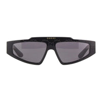 Gucci Sunglasses Cat Eye Full Rim, Shiny Black Frame and Grey Lens GG1591S001