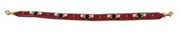 Dolce & Gabbana Dolce & Gabbana Red Exotic Leather Crystals Bag Shoulder Women's Strap