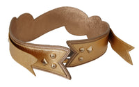 Dolce & Gabbana Dolce & Gabbana Gold Leather LOVE Patch Bag Shoulder Women's Strap