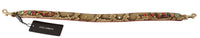 Dolce & Gabbana Dolce & Gabbana Beige Exotic Leather Crystals Shoulder Women's Strap