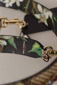 Dolce & Gabbana Dolce & Gabbana Beige Exotic Leather Crystals Reversible Shoulder Women's Strap