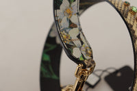 Dolce & Gabbana Dolce & Gabbana Beige Exotic Leather Crystals Reversible Shoulder Women's Strap