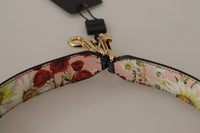 Dolce & Gabbana Dolce & Gabbana Blue Exotic Leather Crystals Reversible Shoulder Women's Strap
